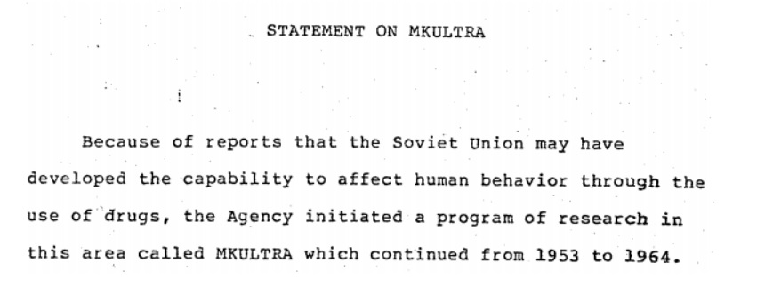 CIA statement