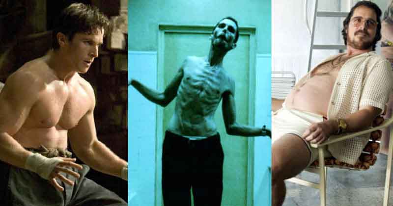 Christian Bale intense physical transformations, from The Machinist to Dick Cheney