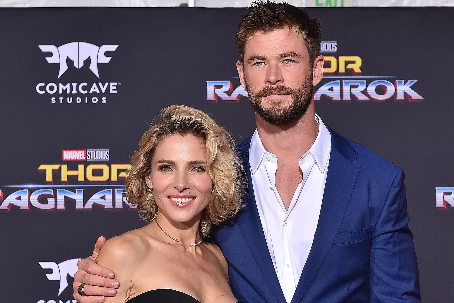 Chris Hemsworth and Elsa Pataky at the premiere of Thor: Ragnarok
