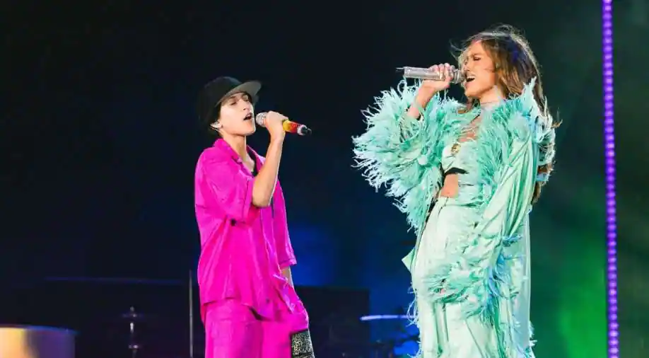 Emme performed on stage with her mother 