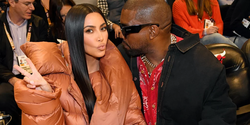 Former couple Kim Kardashian and Kanye West