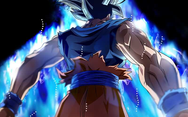 Goku's blue fire powers 