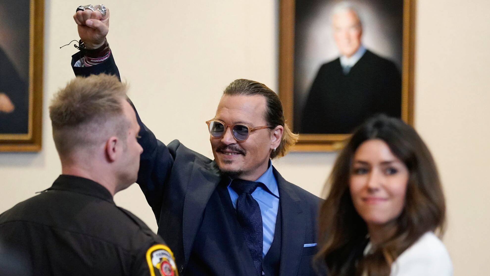 Johnny Depp on his victory