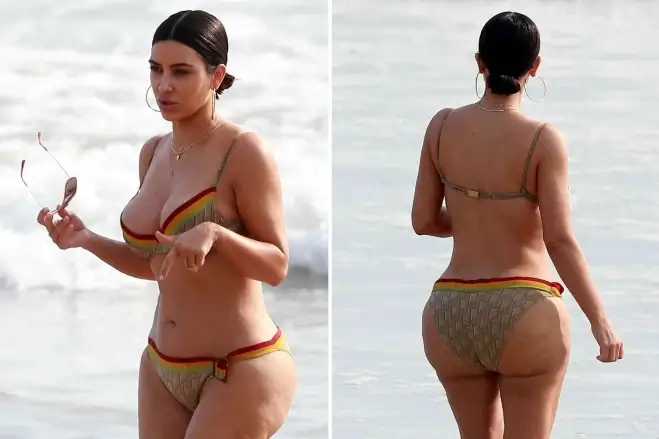 the unedited pics of Kim Kardashian