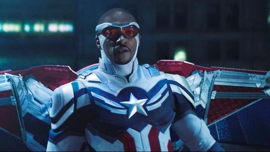 Sam Wilson as the new Captain America.