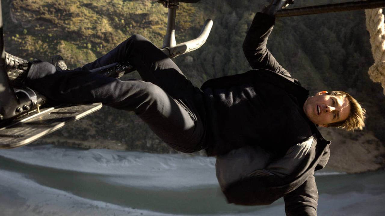 Tom Cruise hung from a helicopter in Mission Impossible Fallout