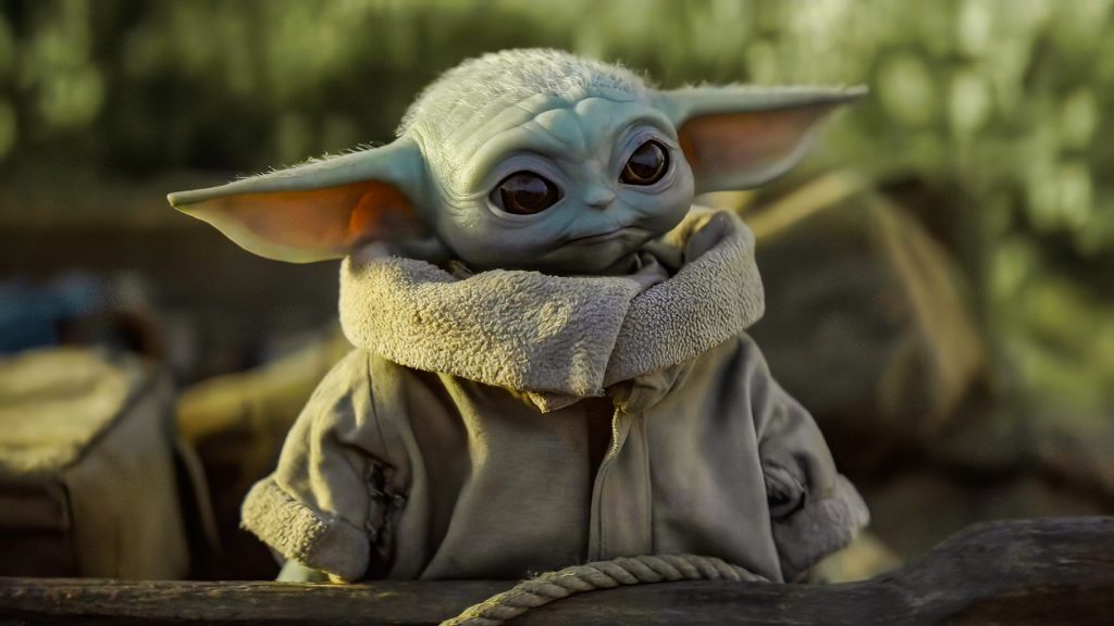 Baby Yoda/Grogu as seen in The Mandalorian.