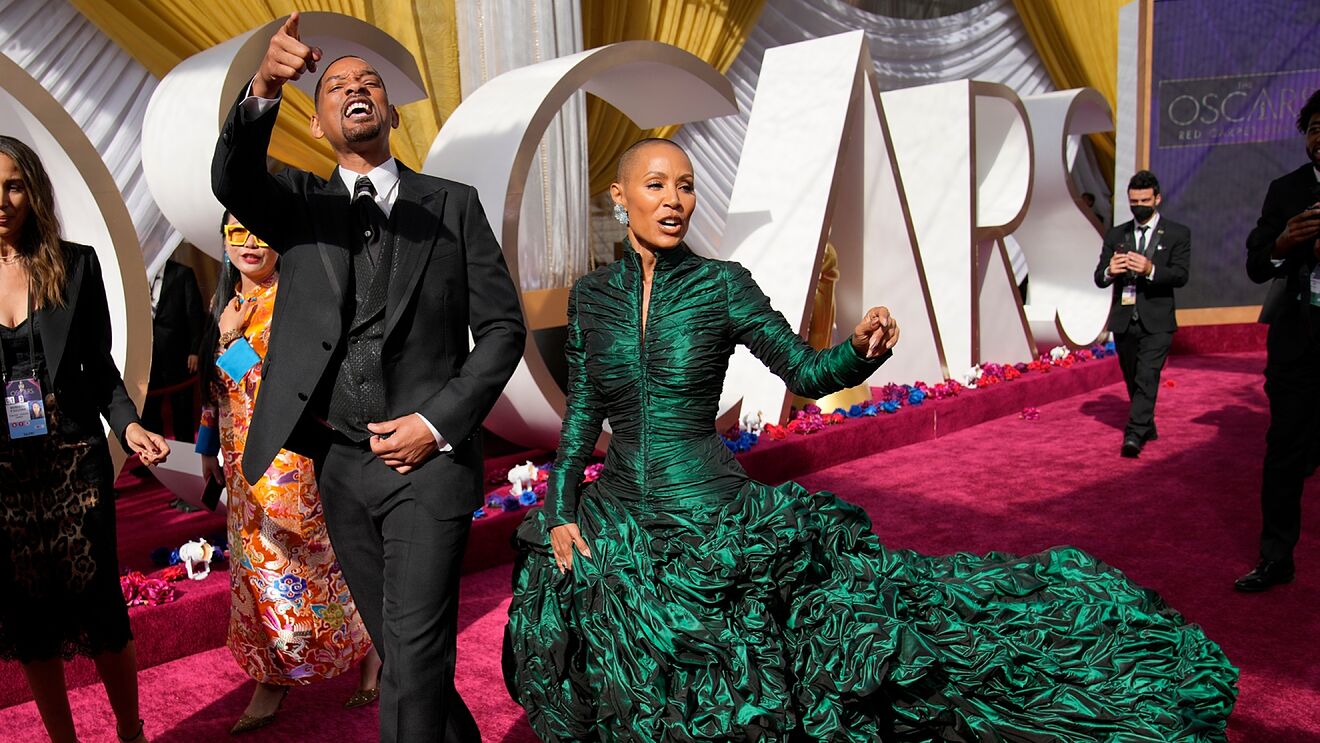 Will Smith and Jada Pinkett Smith were seen walking down the carpet.