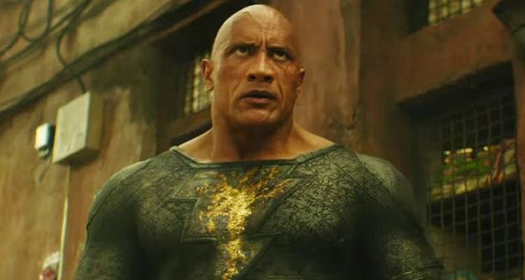 The Rock in and as Black Adam