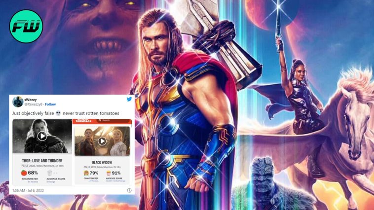 Fans Blast MCU Stans For Defending Thor Love and Thunder Dismal RT Score Call It Double Standards