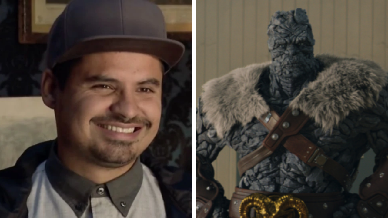 Michael Peña as Luis in Ant-Man and Taika Waititi as Korg in Thor: Love and Thunder