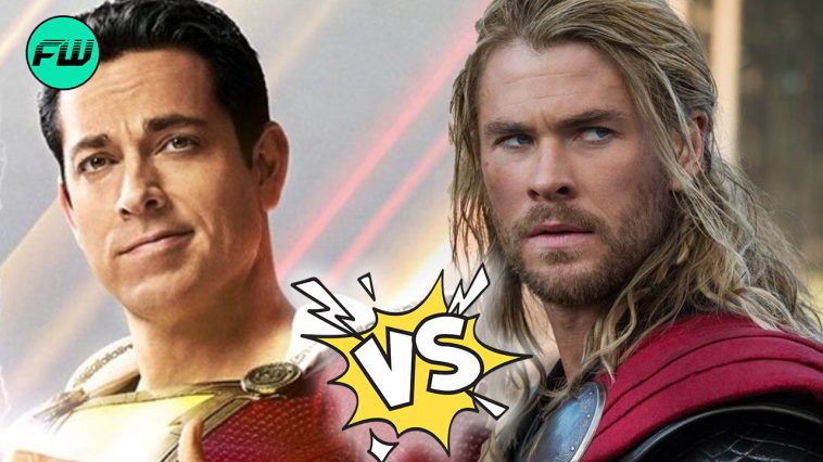 Zachary Levi Teases a Marvel DC Crossover as He Calls Out Chris Hemsworths Thor to a Battle