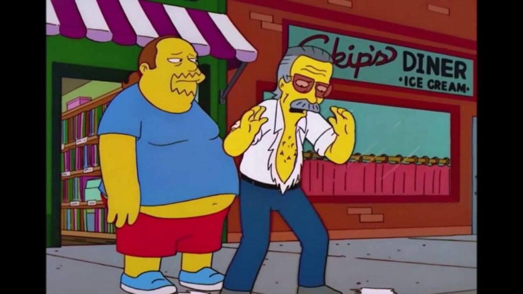Stan Lee celebrity cameos in The Simpsons