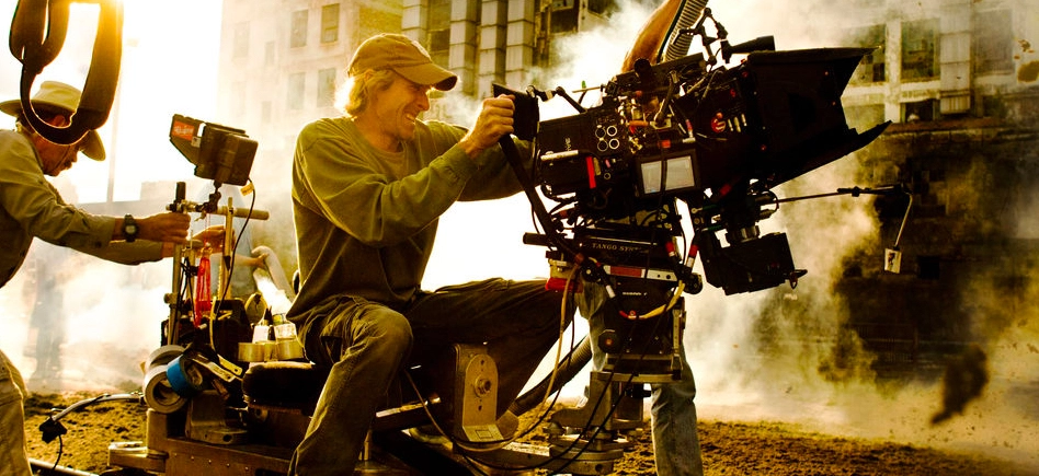 Michael Bay on the sets of 6 Underground (2019).