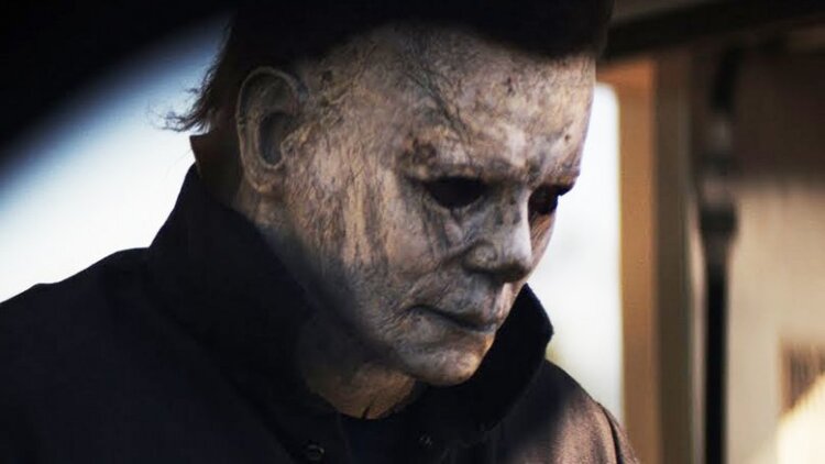 James Jude Courtney and Nick Castle as Micahel Myers in Halloween (2018)