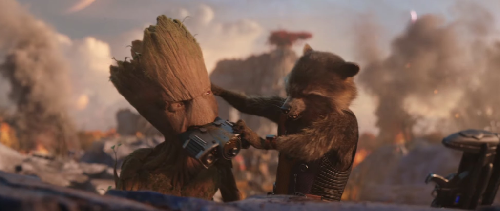 Groot & Rocket as seen in Thor: Love and Thunder.