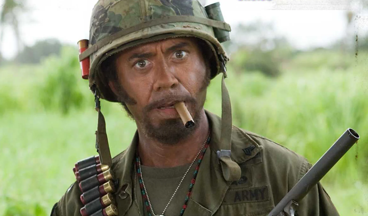 Tropic Thunder also featured Robert Downey Jr.