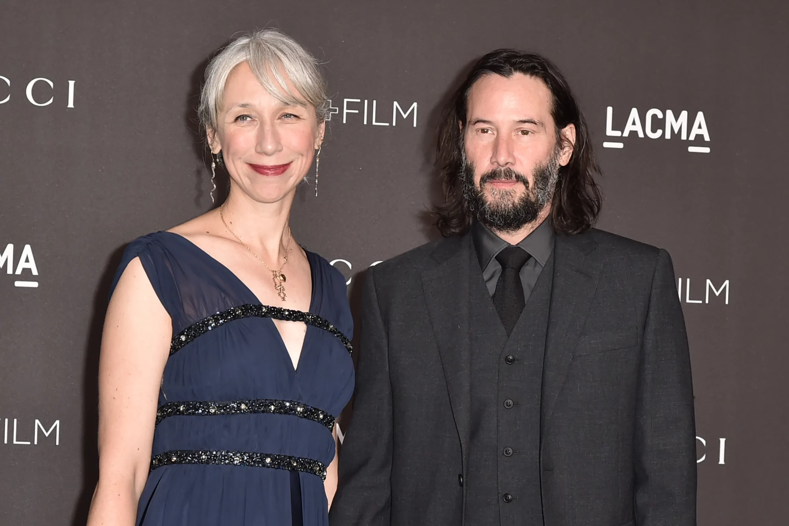 Keanu Reeves with his partner Alexandra Grant