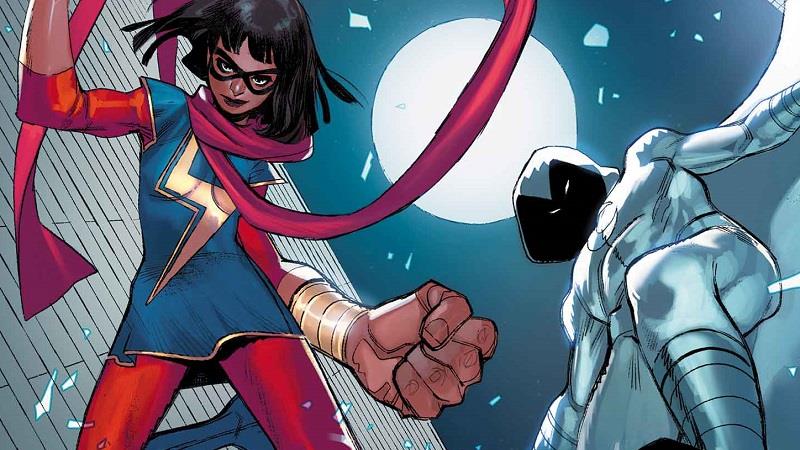 World collide in a Ms. Marvel and Moon Knight crossover.
