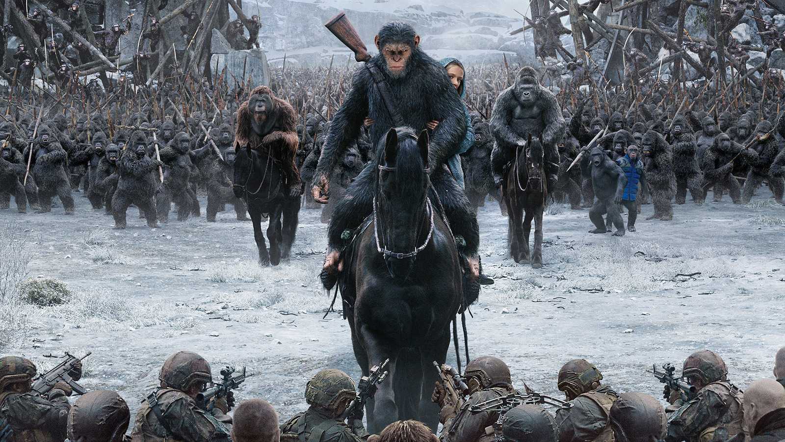 A still from War for the Planet of the Apes (2017)