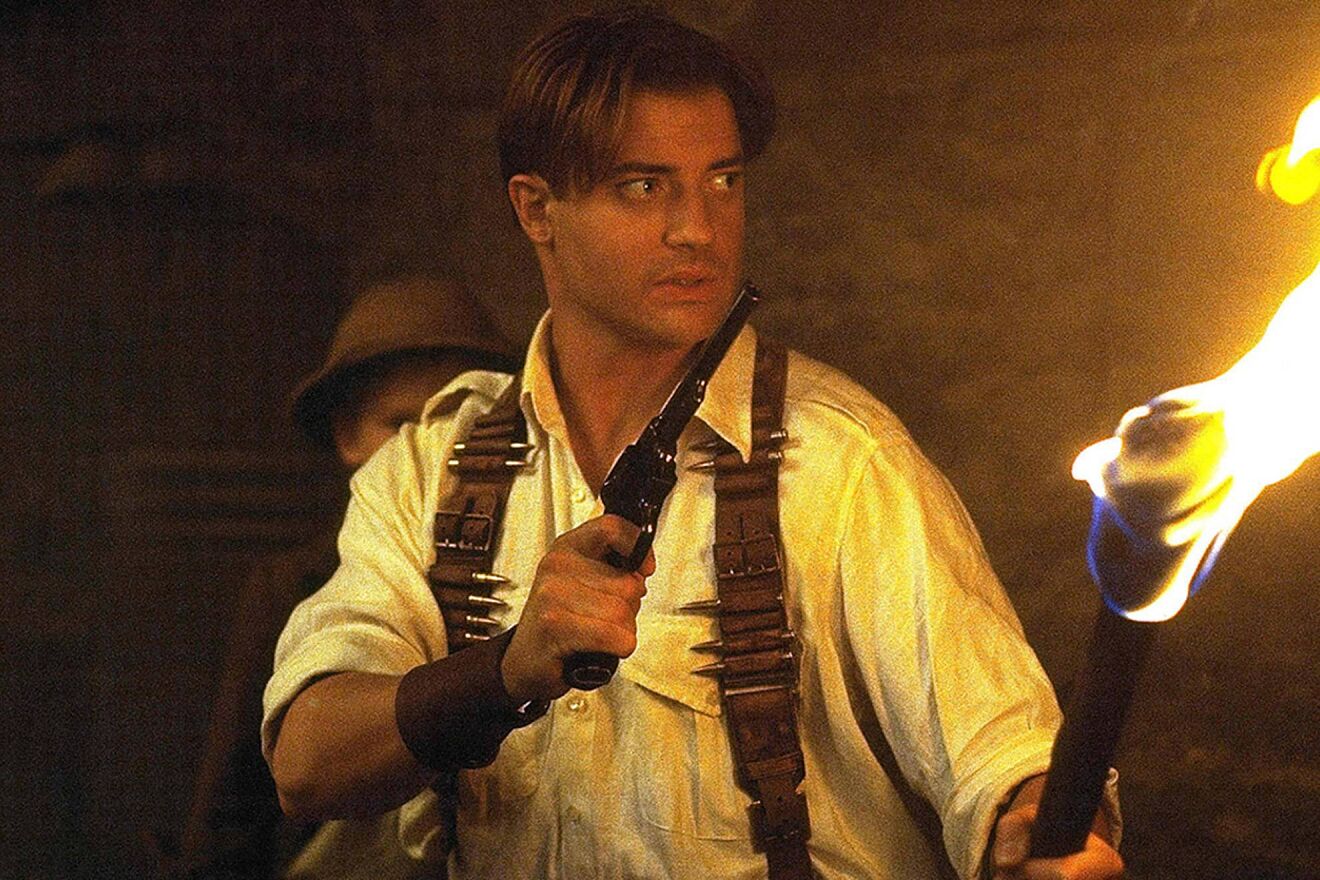 Brendan Fraser's leading role in The Mummy (1997)