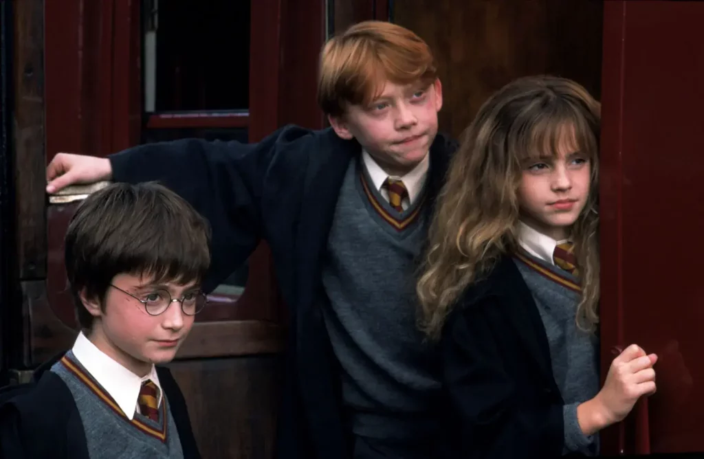 The Primary Trio of the Harry Potter Films