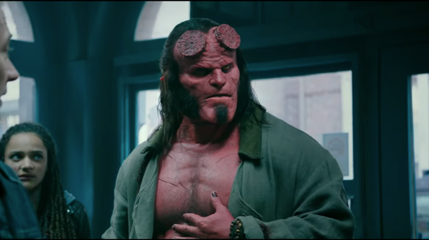 David Harbour portrayed the role of Hellboy in Hellboy (2019).