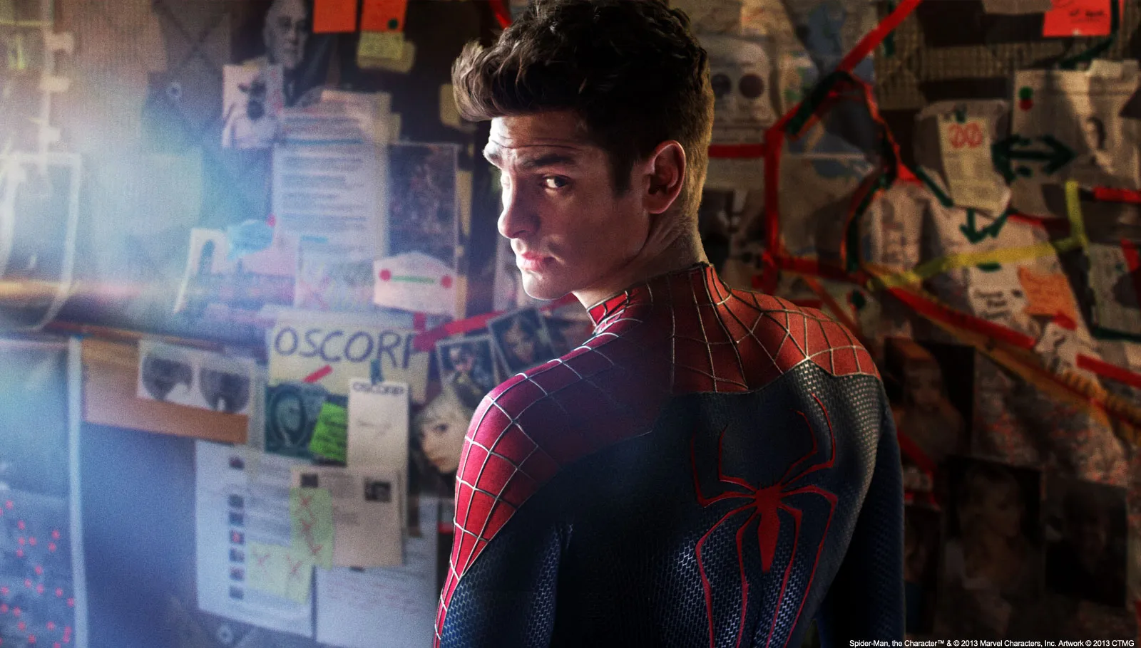Andrew Garfield in The Amazing Spider-Man 2 (2014).