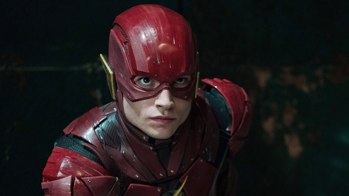 Ezra Miller as Flash in Justice League (2017).