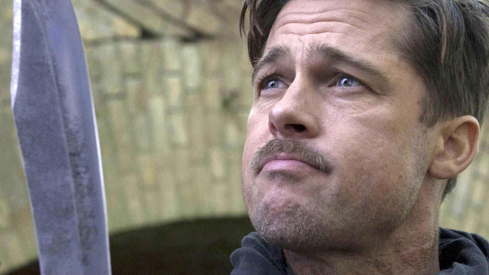 Brad Pitt as Lt. Aldo Rein in Inglorious Basterds (2009).