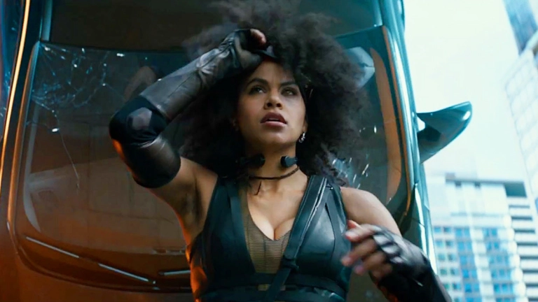 Zazie Beetz as Domino in Deadpool 2 (2018).