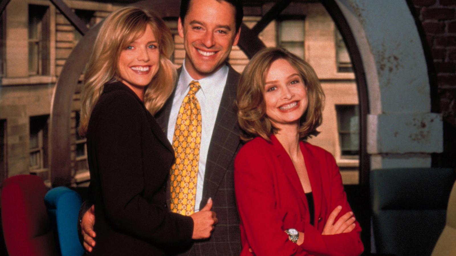 The trio of Ally, Billy, and Georgia in Ally McBeal.