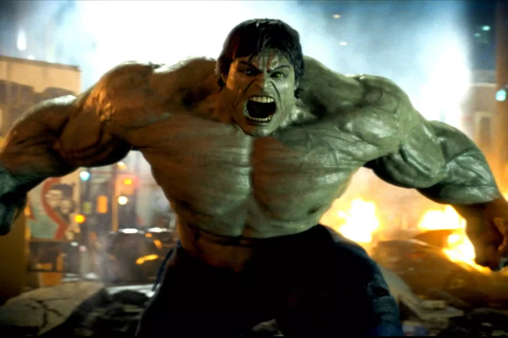 Edward Norton as the Hulk in The Incredible Hulk (2008).