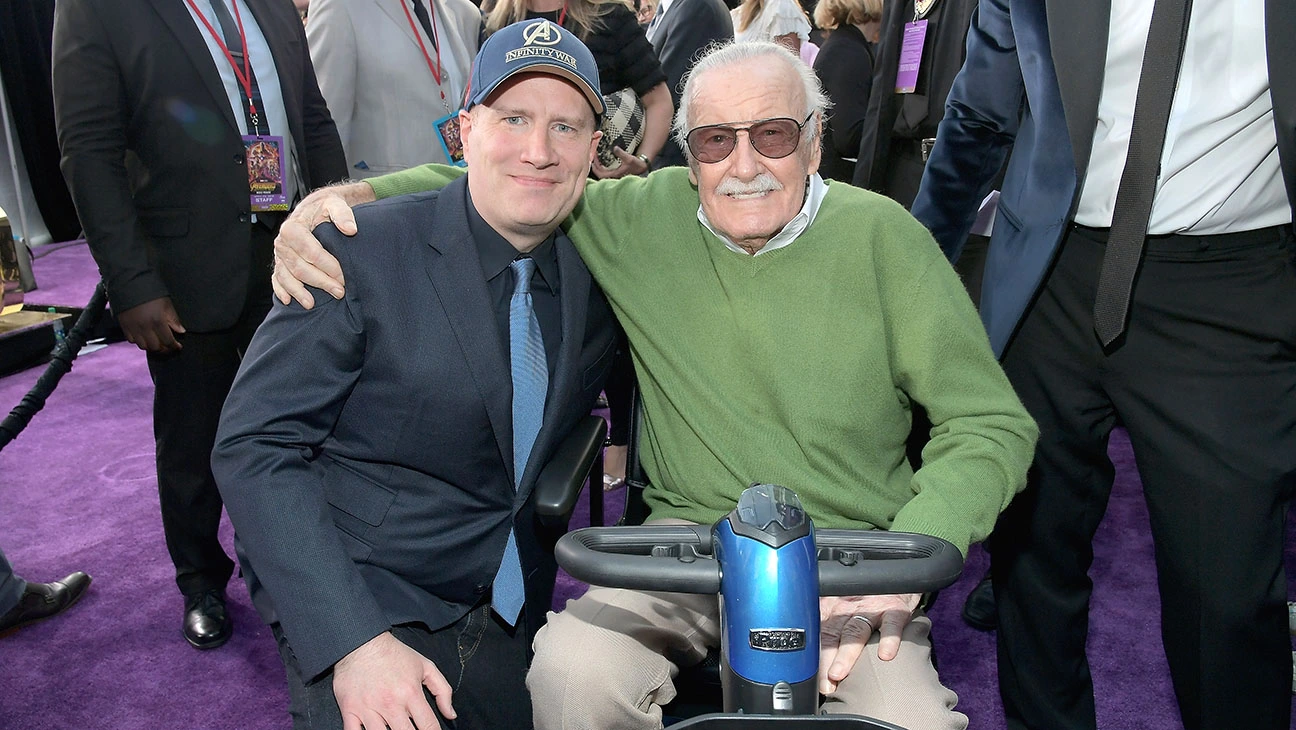 Kevin Feige along with Stan Lee posed for the cameras.