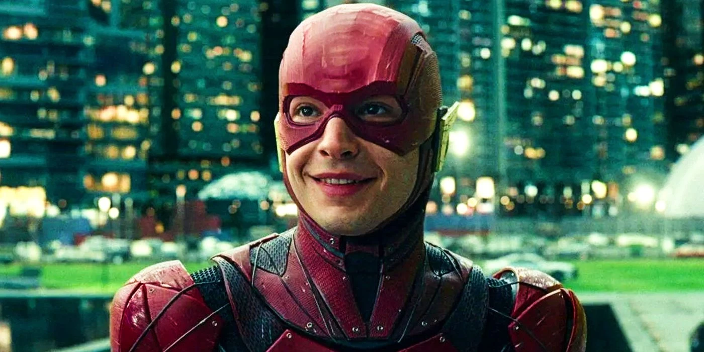 Ezra Miller as The Flash in Justice League (2017).