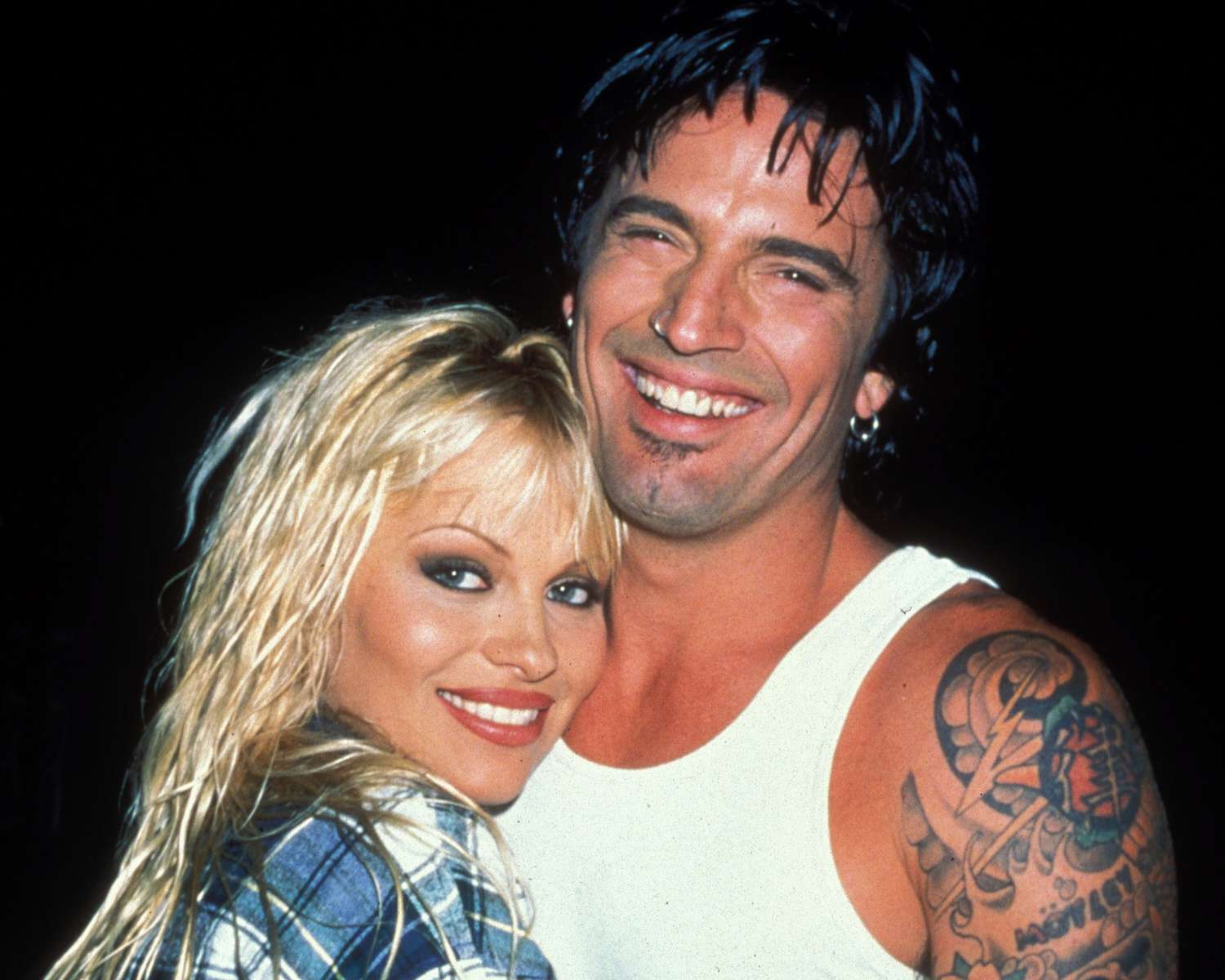 Pamela Anderson with her ex-husband, Tommy Lee