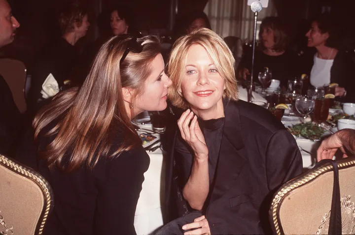 Carrie Fisher and Meg Ryan 