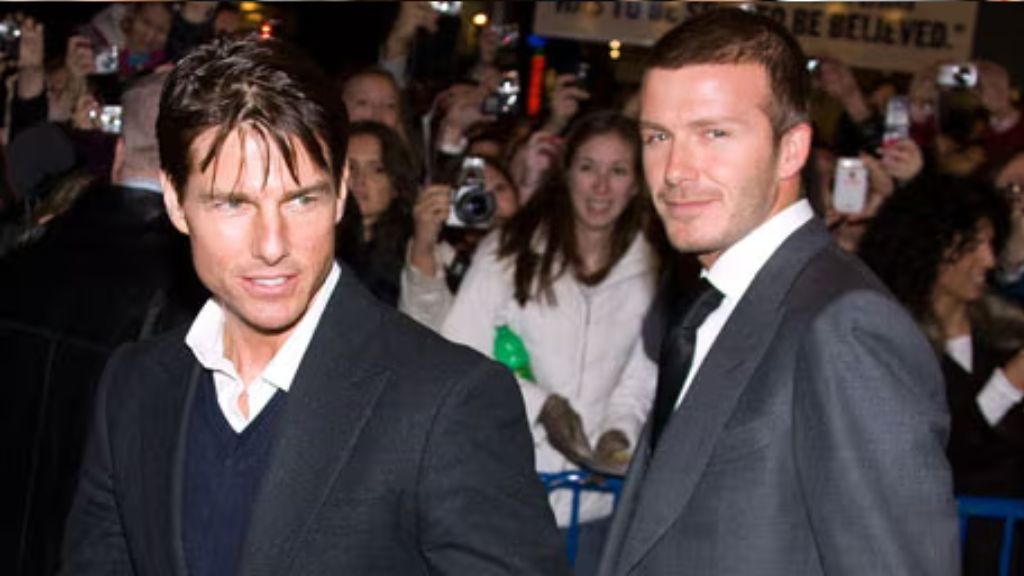 Tom Cruise with David Beckham