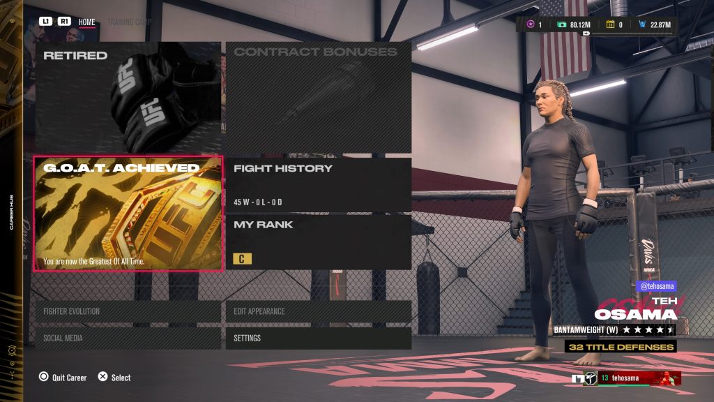 It actually feels rewarding to retire as the Greatest Of All Time in EA SPORTS UFC 5's Career Mode.