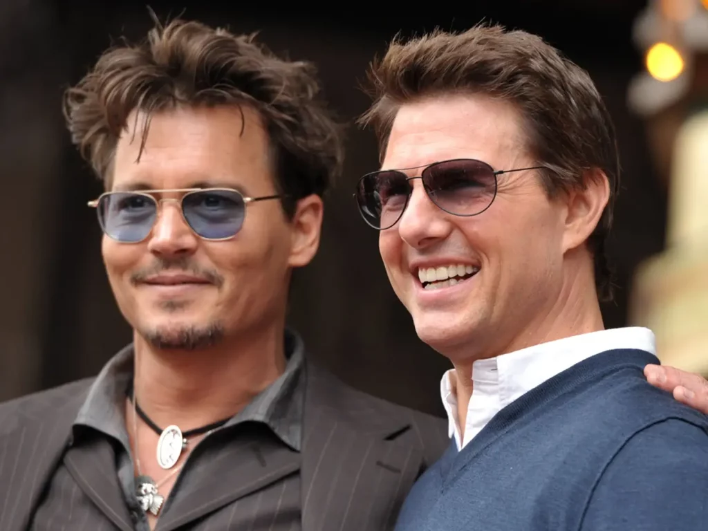 Johnny Depp with Tom Cruise