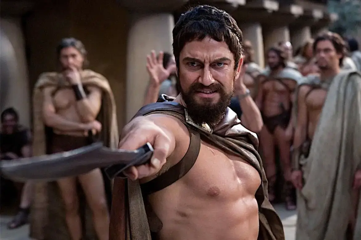 Gerard Butler as King Leonidas in a still from 300 | Legendary Pictures