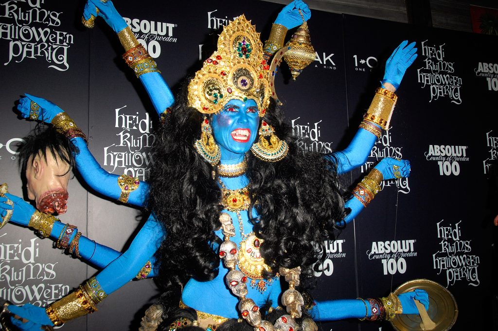 Heidi Klum cosplaying Goddess Kali 