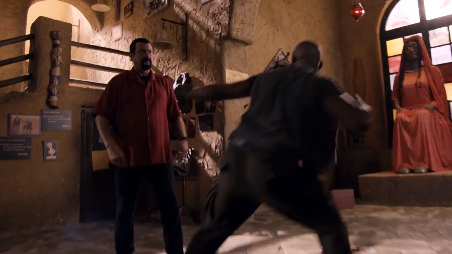 Mike Tyson and Steven Seagal duking it out in China Salesman