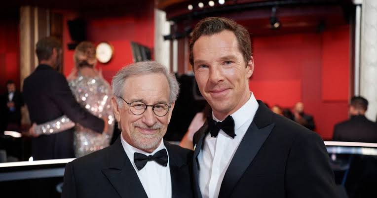 Benedict Cumberbatch and Steven Spielberg 