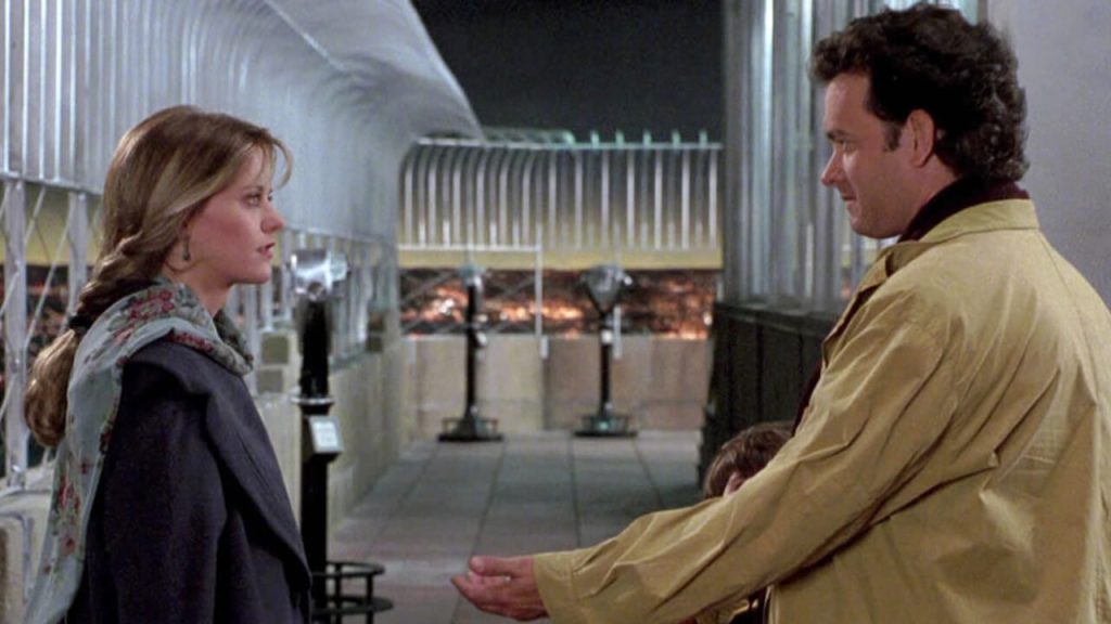 Meg Ryan and Tom Hanks in a still from Sleepless in Seattle (1993)