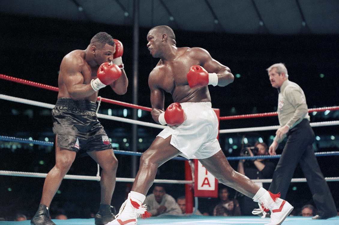 Mike Tyson and Buster Douglas