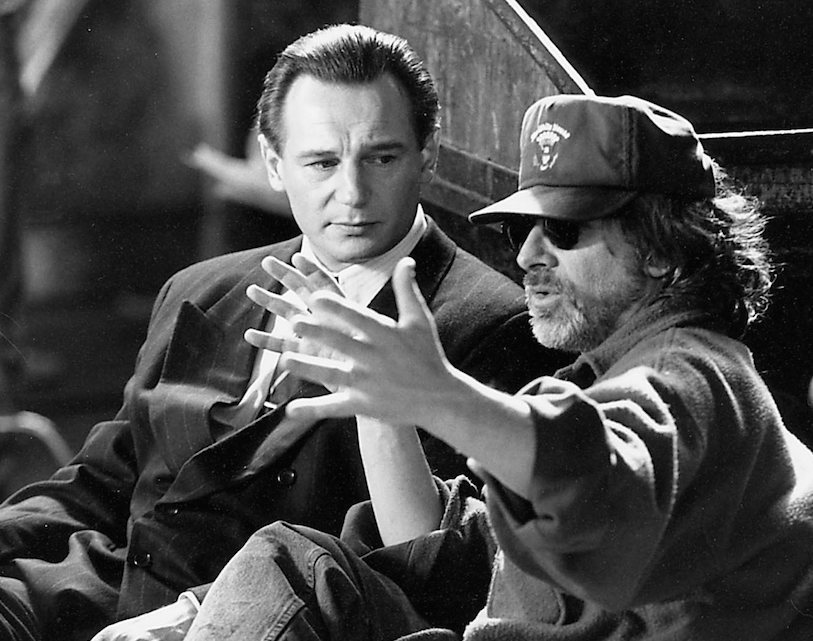 Steven Spielberg on the sets of Schindler’s List 