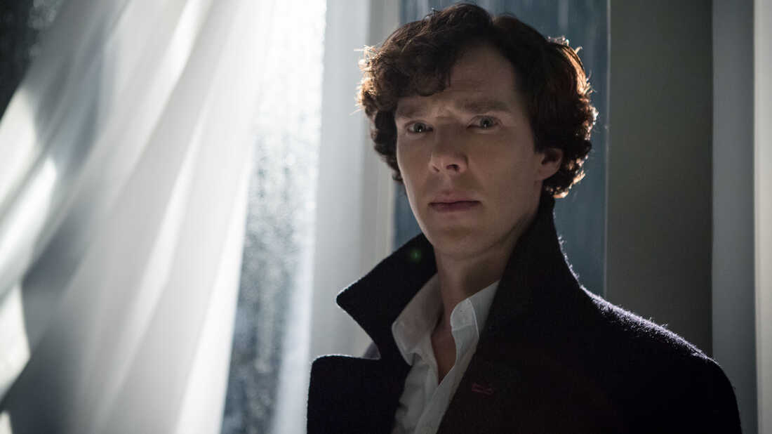 Benedict Cumberbatch as Sherlock Holmes in Sherlock