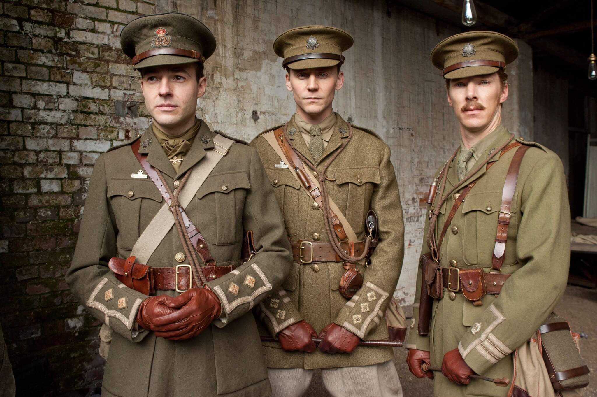 Tom Hiddleston, Patrick Kennedy, and Benedict Cumberbatch in War Horse (2011)