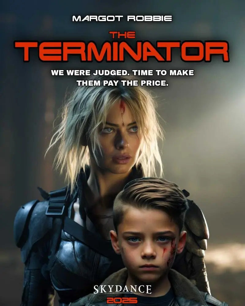 Margot Robbie on the viral Terminator poster